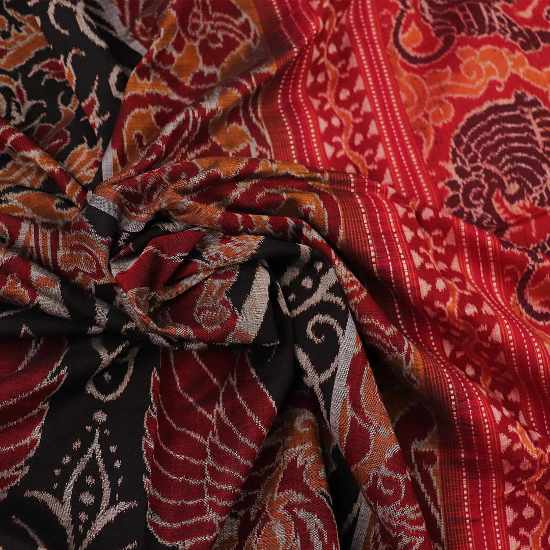 Handloom Sambalpuri Cotton Ikkat Saree Handloom Saree_Cotton Priyadarshini Handloom