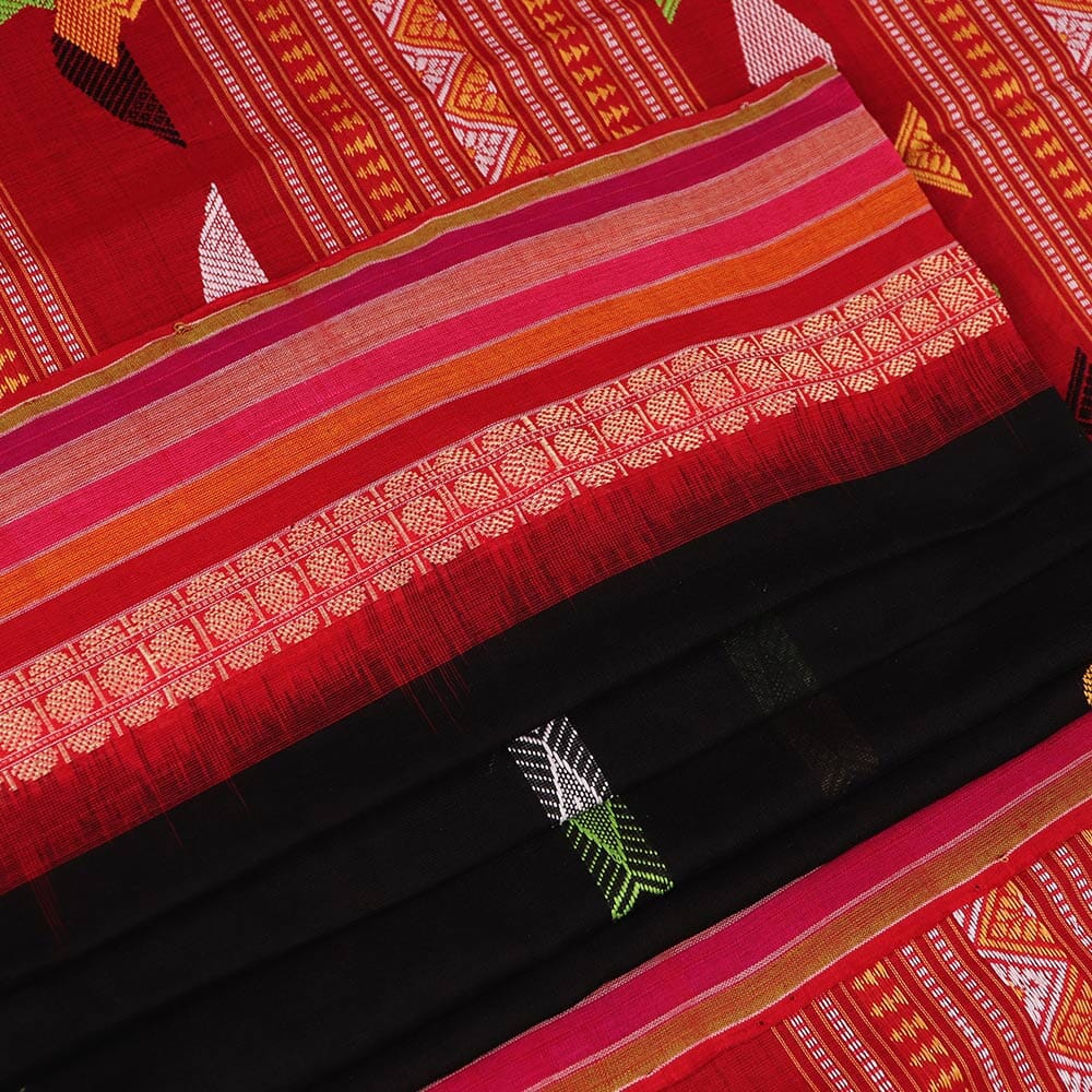 Handloom Sambalpuri Cotton Ikkat Saree Handloom Saree_Cotton Priyadarshini Handloom