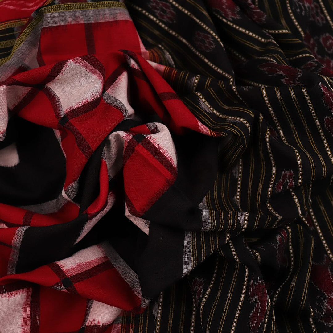Handloom Sambalpuri Cotton Ikkat Saree Handloom Saree_Cotton Priyadarshini Handloom