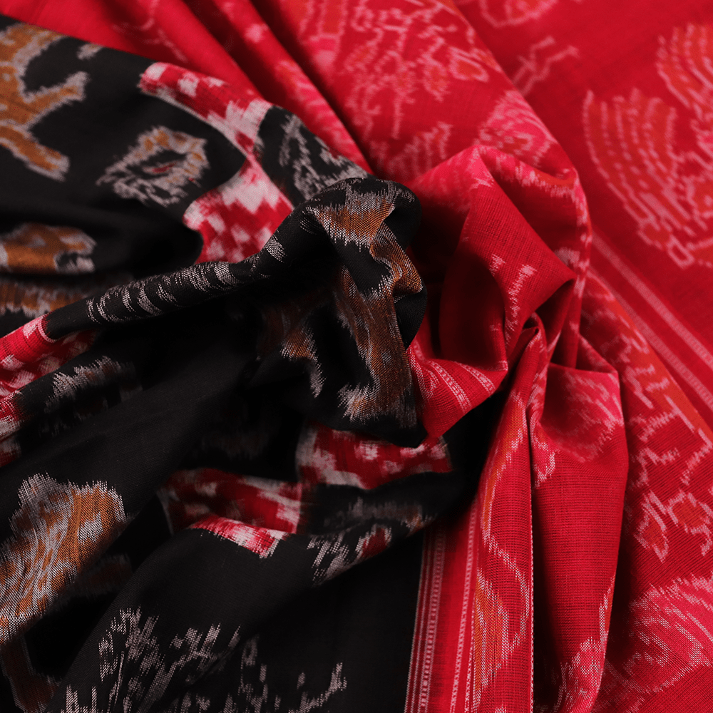 Handloom Sambalpuri Cotton Ikkat Saree Handloom Saree_Cotton Priyadarshini Handloom