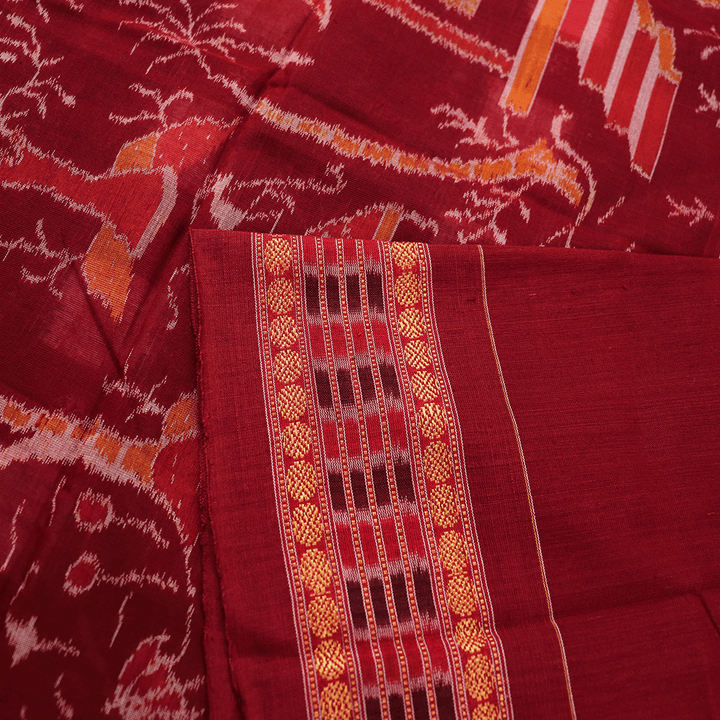 Handloom Sambalpuri Cotton Ikkat Saree Handloom Saree_Cotton Priyadarshini Handloom