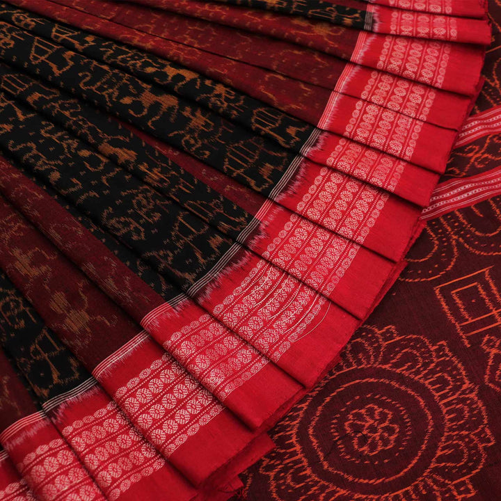 Handloom Sambalpuri Cotton Ikkat Saree Handloom Saree_Cotton Priyadarshini Handloom 