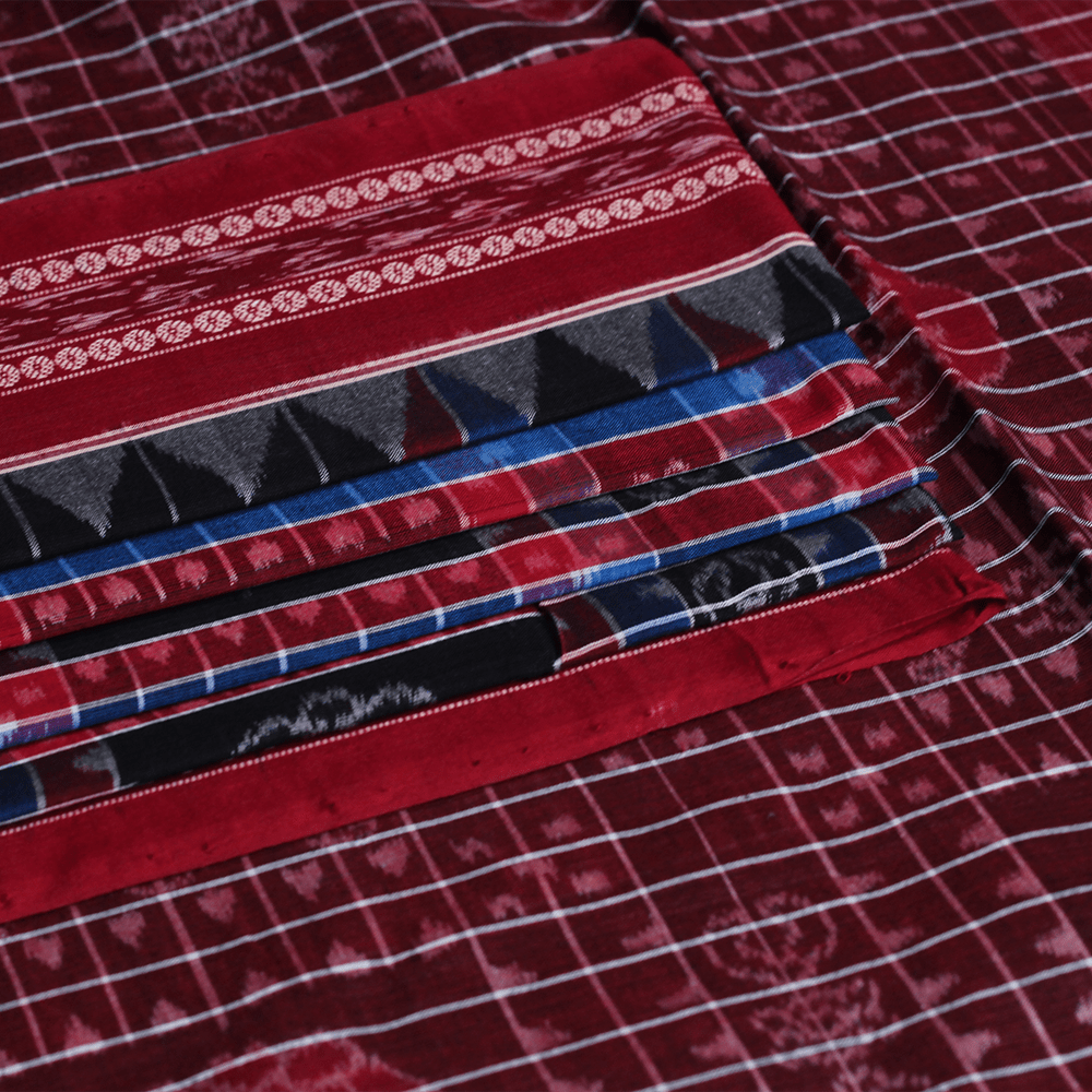 Handloom Sambalpuri Cotton Ikkat Saree Handloom Saree_Cotton Priyadarshini Handloom