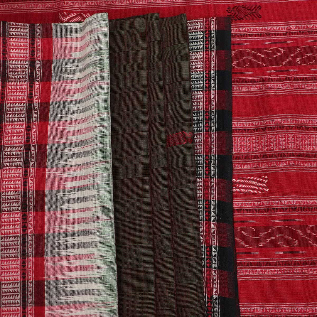 Handloom Sambalpuri Cotton Ikkat Saree Handloom Saree_Cotton Priyadarshini Handloom 