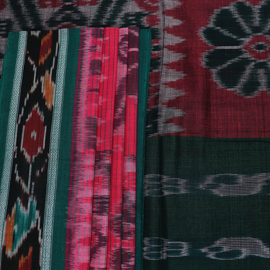 Handloom Sambalpuri Cotton Ikkat Saree Handloom Saree_Cotton Priyadarshini Handloom