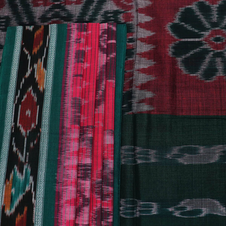 Handloom Sambalpuri Cotton Ikkat Saree Handloom Saree_Cotton Priyadarshini Handloom