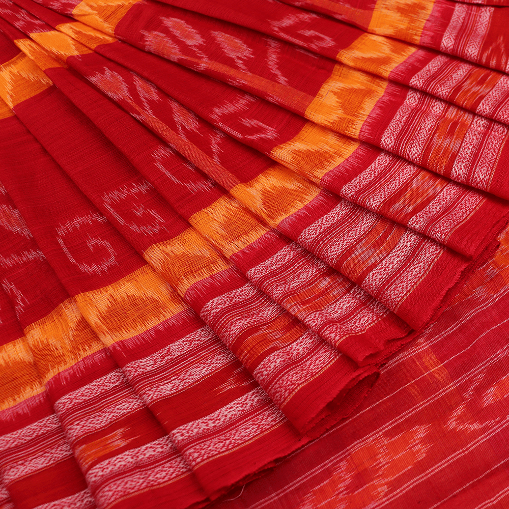 Handloom Sambalpuri Cotton Ikkat Saree Handloom Saree_Cotton Priyadarshini Handloom 