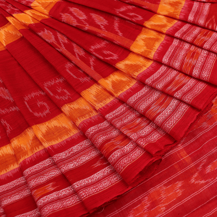 Handloom Sambalpuri Cotton Ikkat Saree Handloom Saree_Cotton Priyadarshini Handloom