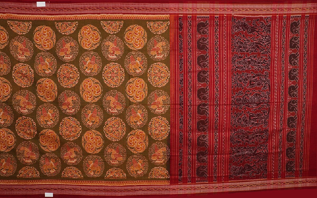 Handloom Sambalpuri Cotton Ikkat Saree Handloom Saree_Cotton Priyadarshini Handloom