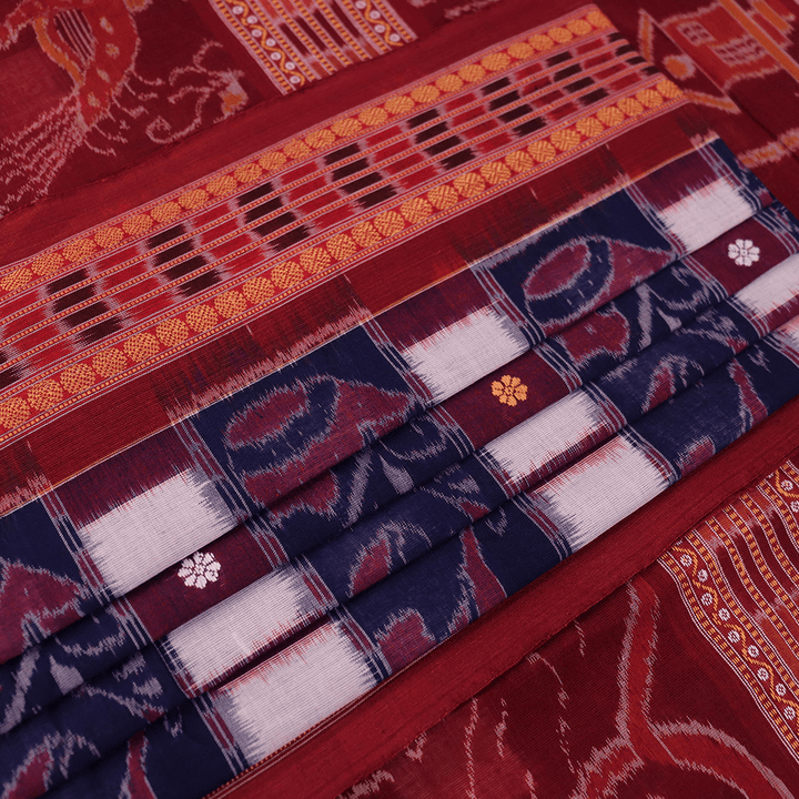 Handloom Sambalpuri Cotton Ikkat Saree Handloom Saree_Cotton Priyadarshini Handloom
