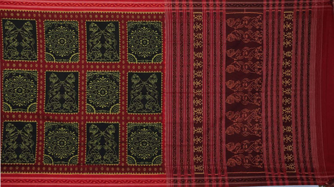 Handloom Sambalpuri Cotton Ikkat Saree Handloom Saree_Cotton Priyadarshini Handloom