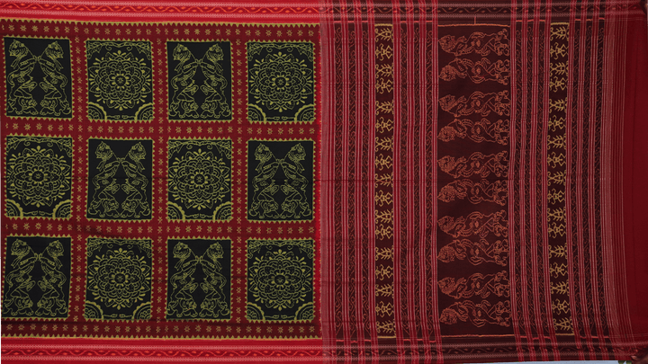 Handloom Sambalpuri Cotton Ikkat Saree Handloom Saree_Cotton Priyadarshini Handloom