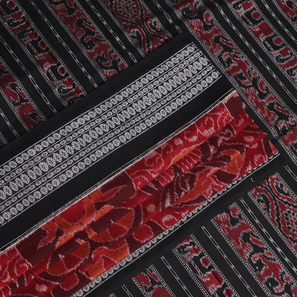 Handloom Sambalpuri Cotton Ikkat Saree Handloom Saree_Cotton Priyadarshini Handloom