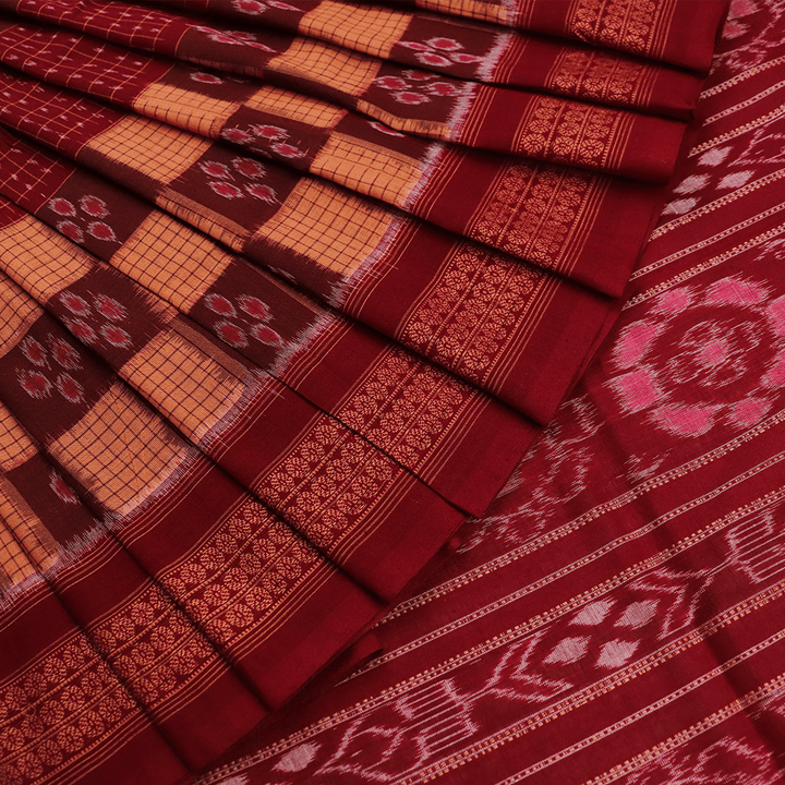 Handloom Sambalpuri Cotton Ikkat Saree Handloom Saree_Cotton Priyadarshini Handloom