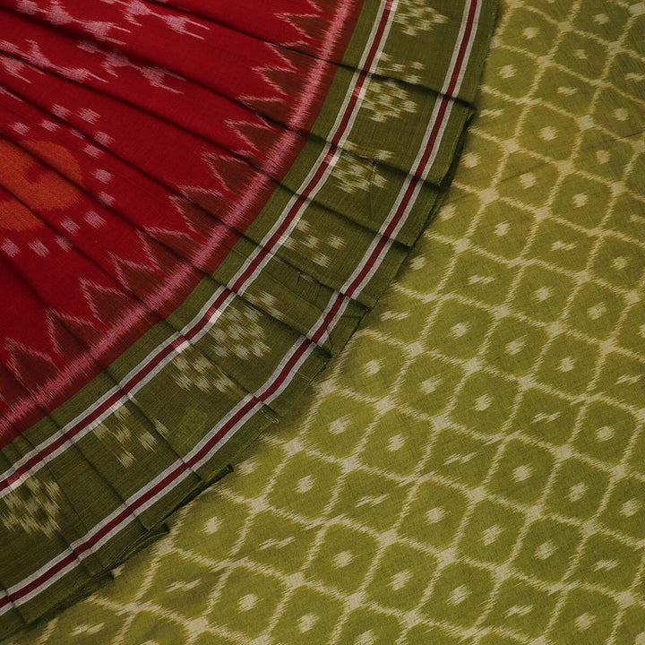 Handloom Sambalpuri Cotton Ikkat Saree Handloom Saree_Cotton Priyadarshini Handloom