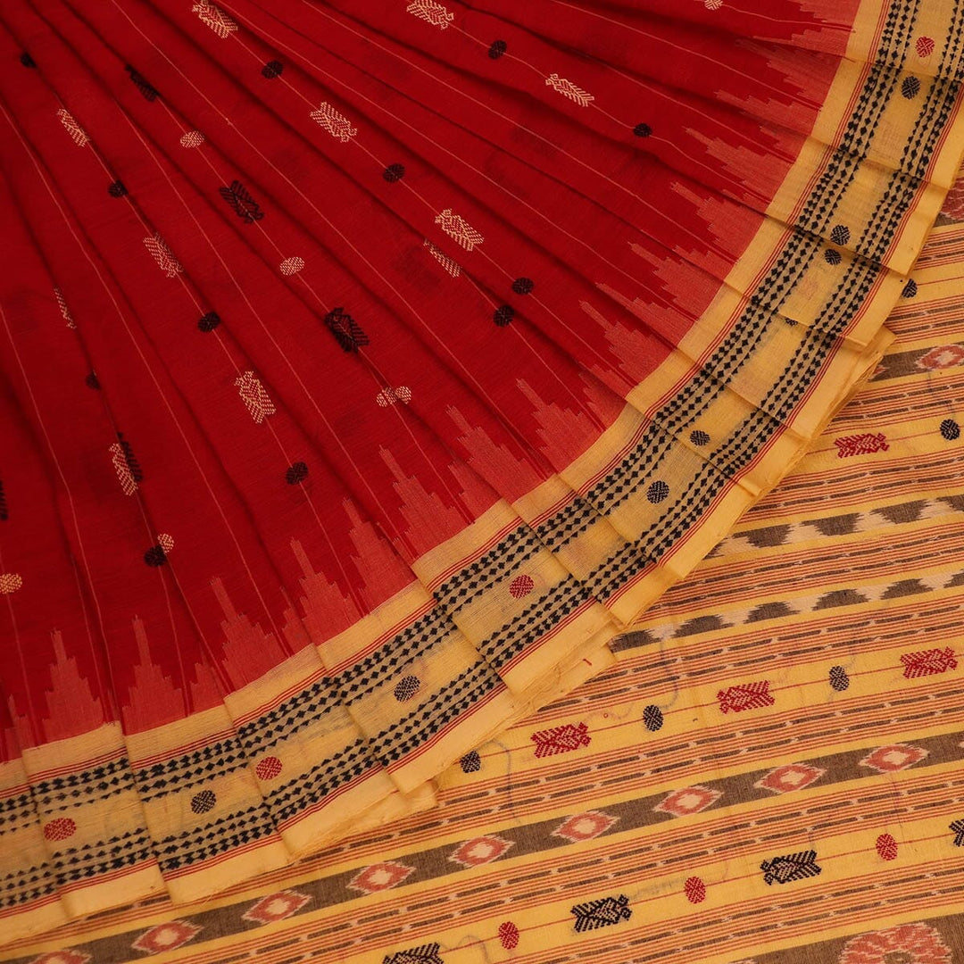 Handloom Sambalpuri Cotton Ikkat Saree Handloom Saree_Cotton Priyadarshini Handloom