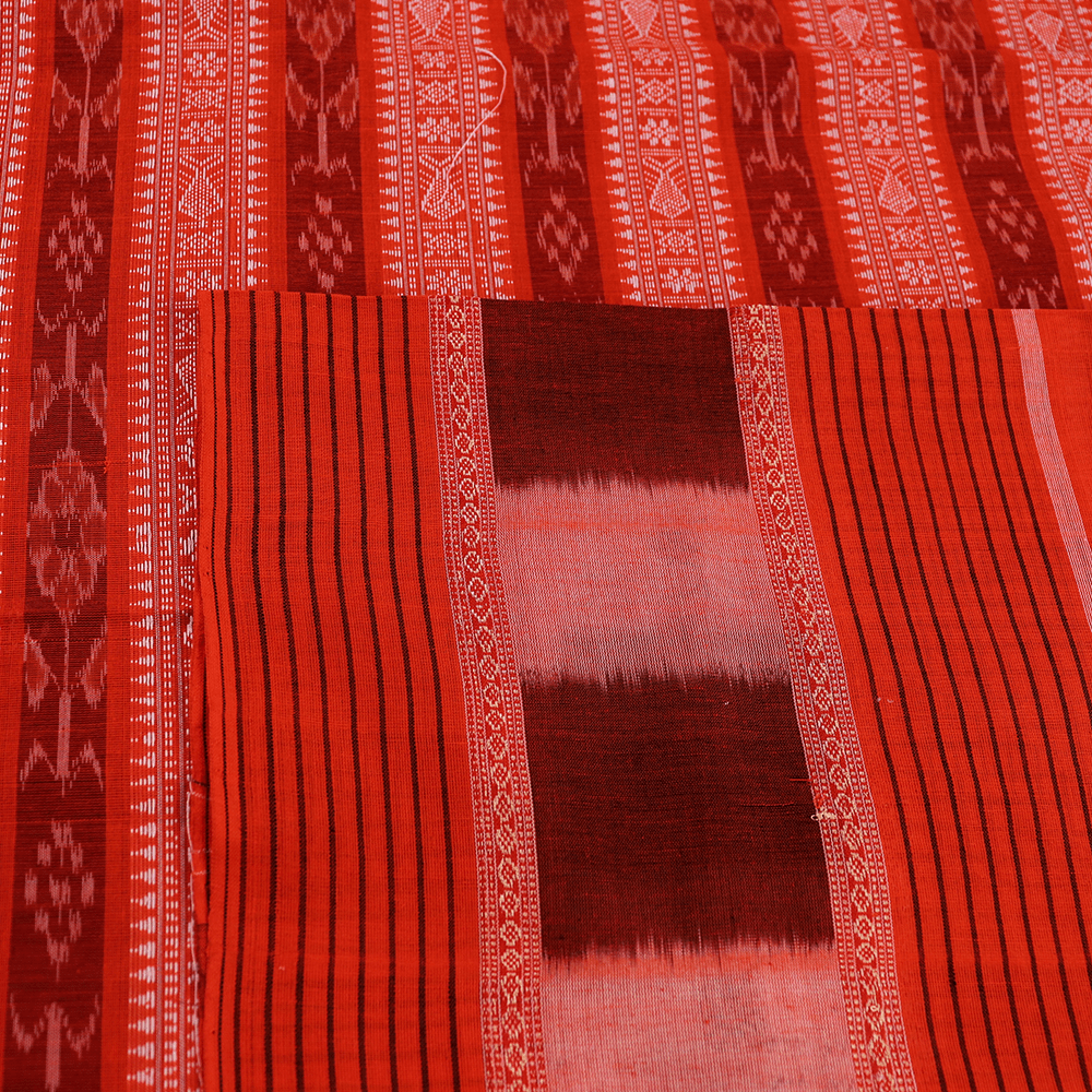 Handloom Sambalpuri Cotton Ikkat Saree Handloom Saree_Cotton Priyadarshini Handloom