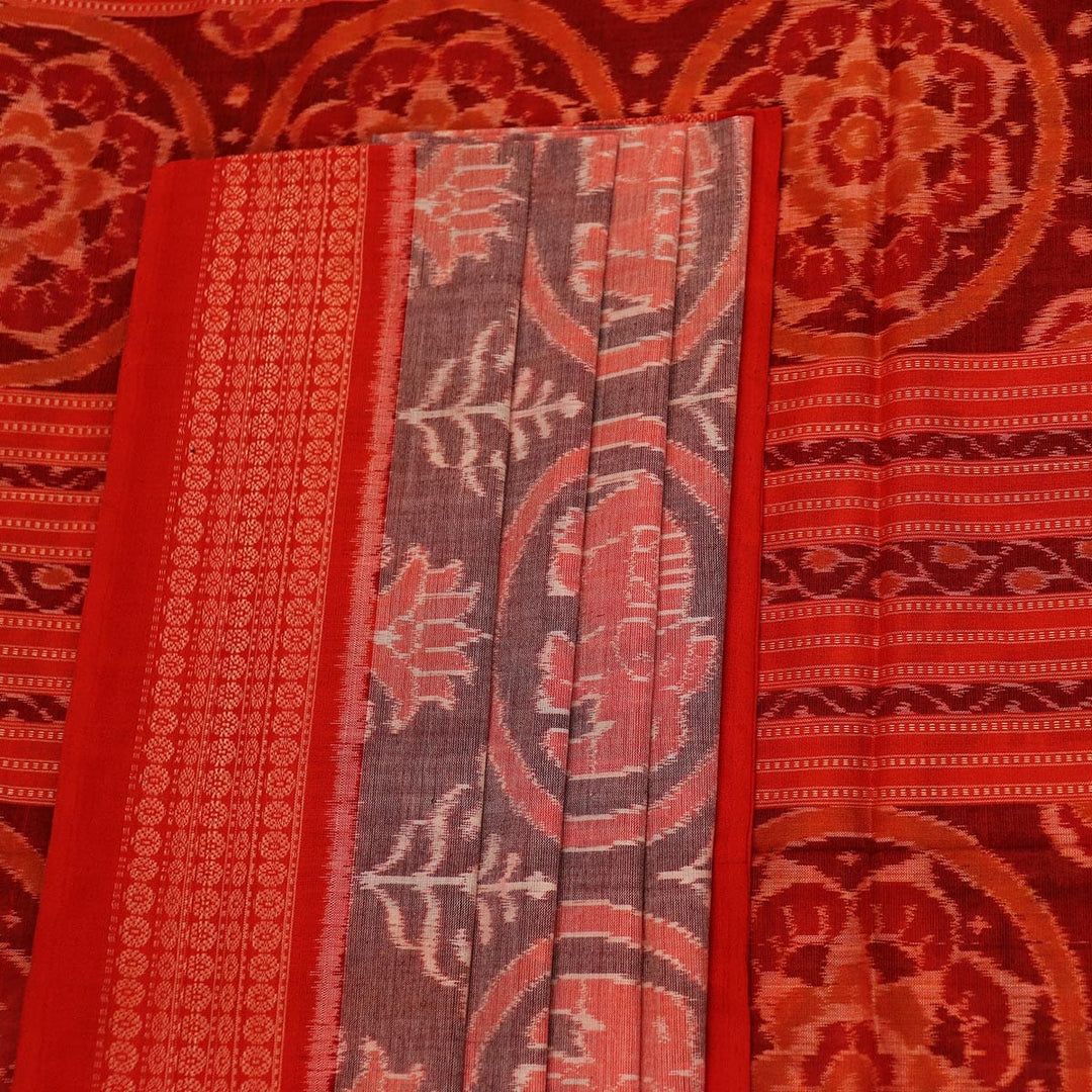 Handloom Sambalpuri Cotton Ikkat Saree Handloom Saree_Cotton Priyadarshini Handloom
