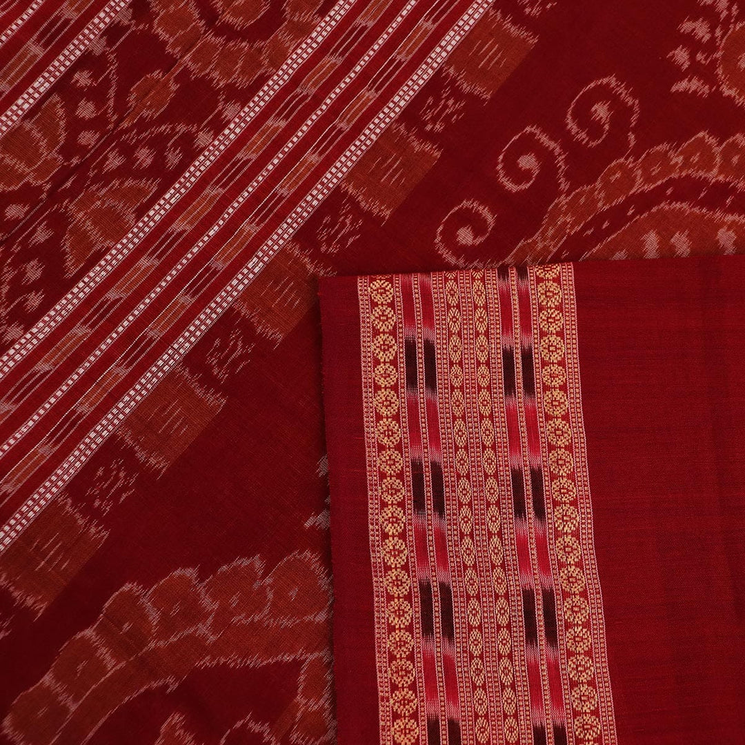 Handloom Sambalpuri Cotton Ikkat Saree Handloom Saree_Cotton Priyadarshini Handloom