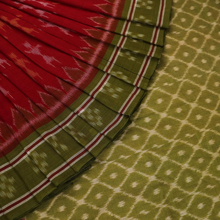 Handloom Sambalpuri Cotton Ikkat Saree Handloom Saree_Cotton Priyadarshini Handloom