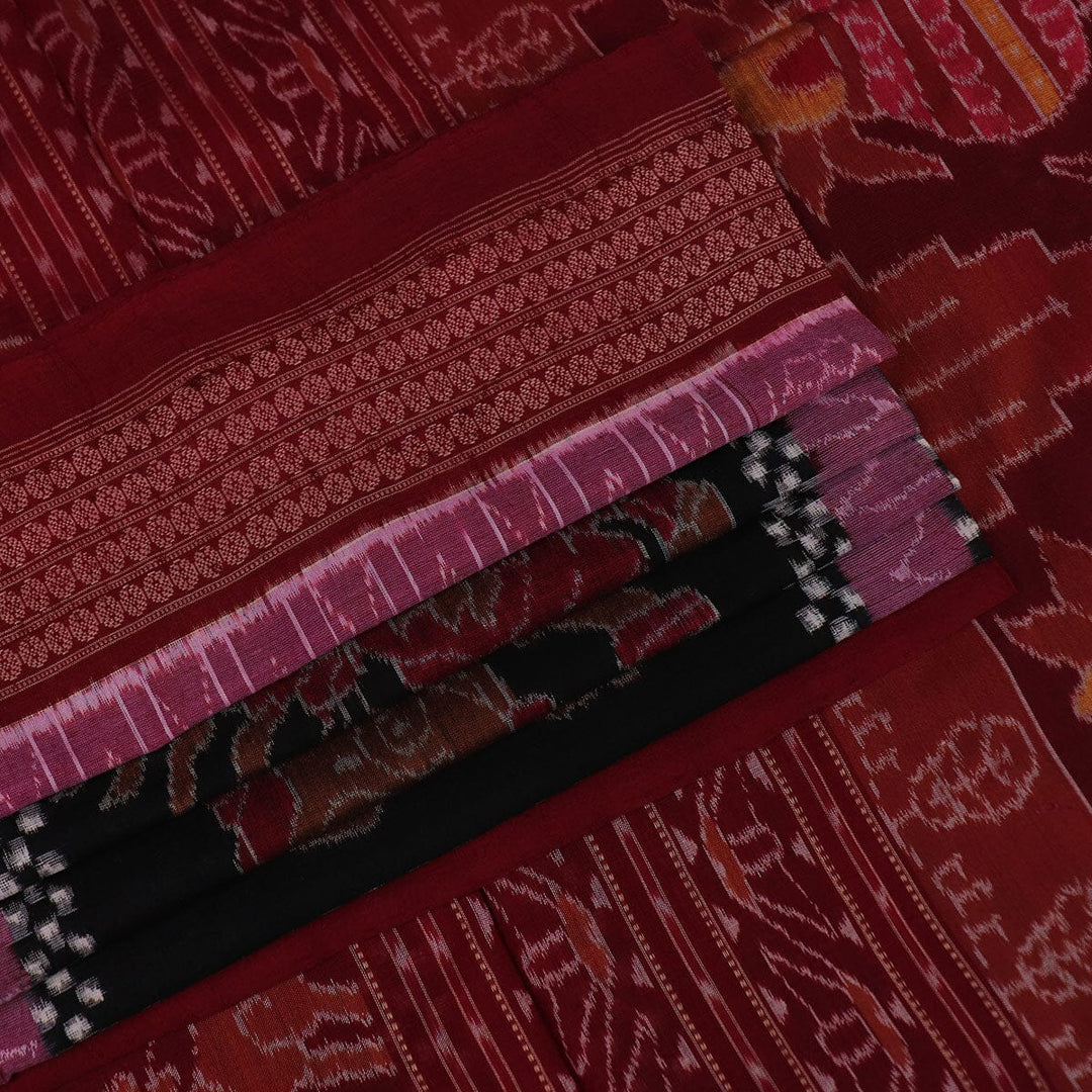 Handloom Sambalpuri Cotton Ikkat Saree Handloom Saree_Cotton Priyadarshini Handloom