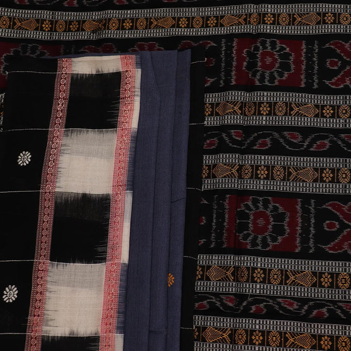 Handloom Sambalpuri Cotton Ikkat Saree Handloom Saree_Cotton Priyadarshini Handloom