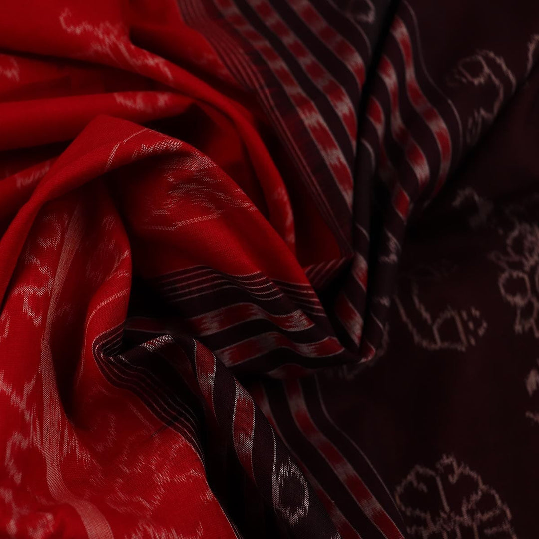 Handloom Sambalpuri Cotton Ikkat Saree Handloom Saree_Cotton Priyadarshini Handloom