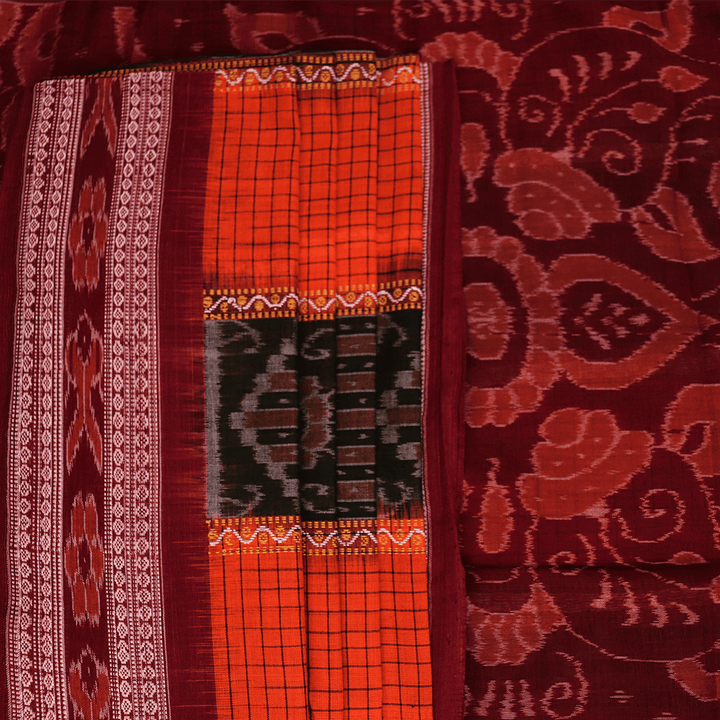 Handloom Sambalpuri Cotton Ikkat Saree Handloom Saree_Cotton Priyadarshini Handloom