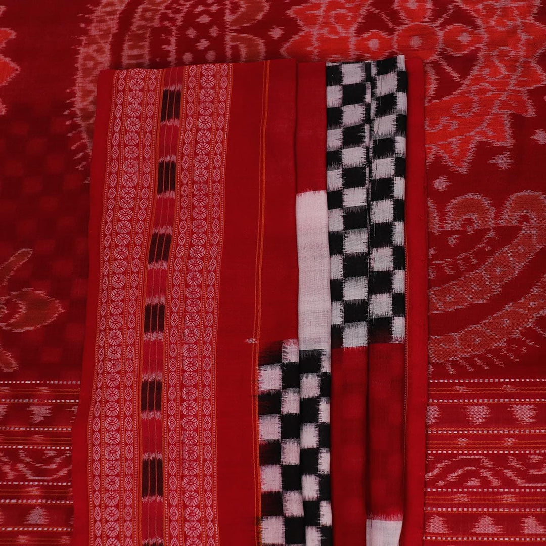 Handloom Sambalpuri Cotton Ikkat Saree Handloom Saree_Cotton Priyadarshini Handloom