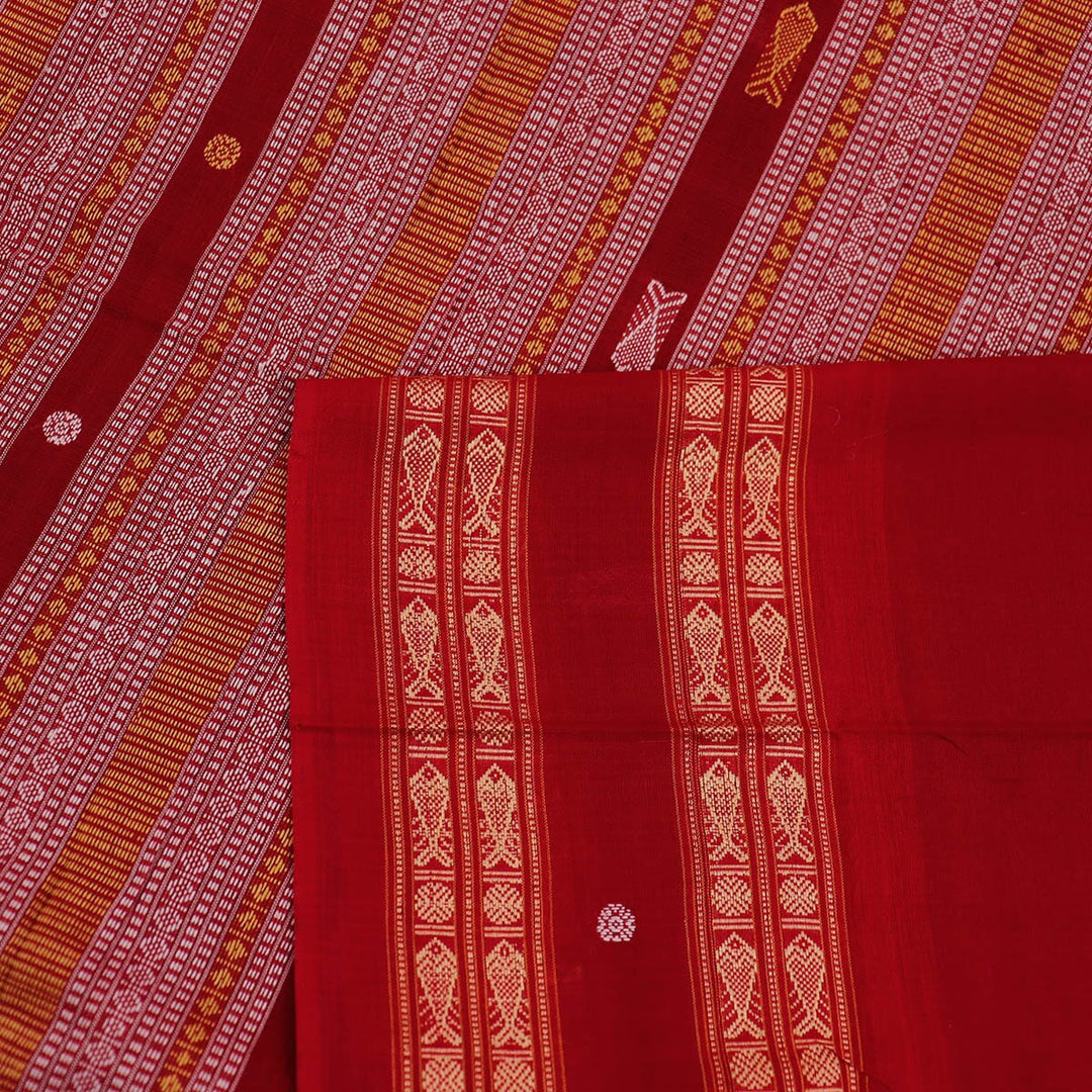 Handloom Sambalpuri Cotton Ikkat Saree Handloom Saree_Cotton Priyadarshini Handloom