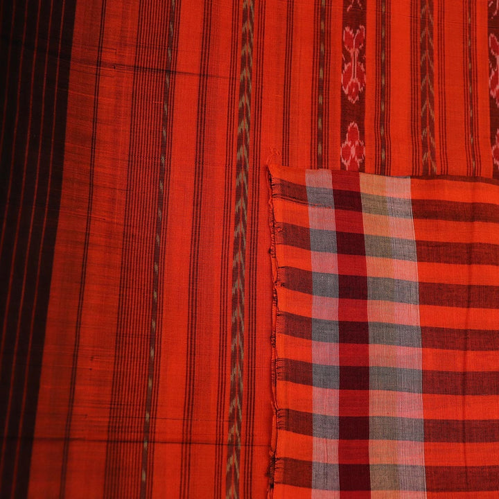 Handloom Sambalpuri Cotton Ikkat Saree Handloom Saree_Sambalpuri Cotton Priyadarshini Handloom