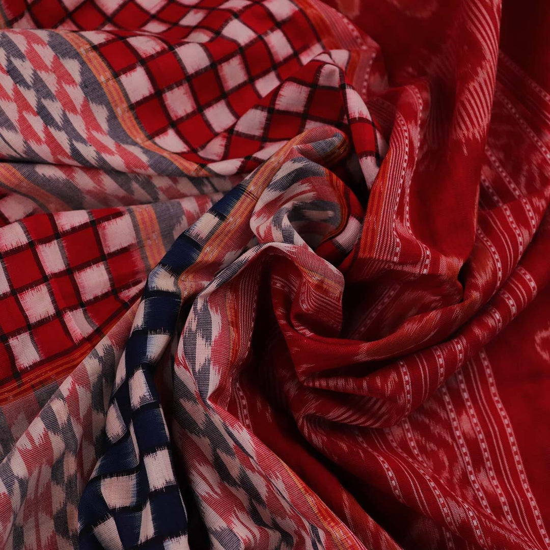 Handloom Sambalpuri Cotton Ikkat Saree Handloom Saree_Sambalpuri Cotton Priyadarshini Handloom