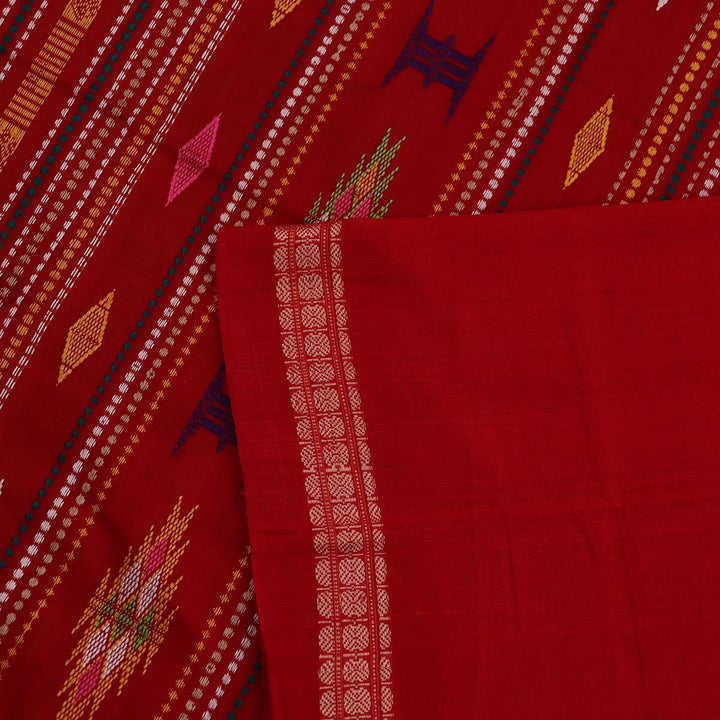 Handloom Sambalpuri Cotton Ikkat Saree Handloom Saree_Sambalpuri Cotton Priyadarshini Handloom