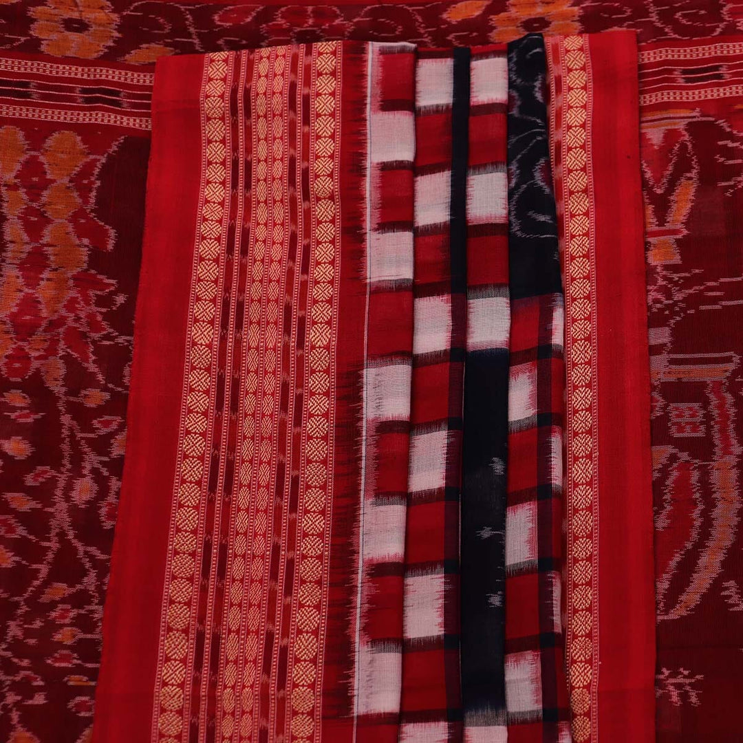 Handloom Sambalpuri Cotton Ikkat Saree Handloom Saree_Sambalpuri Cotton Priyadarshini Handloom