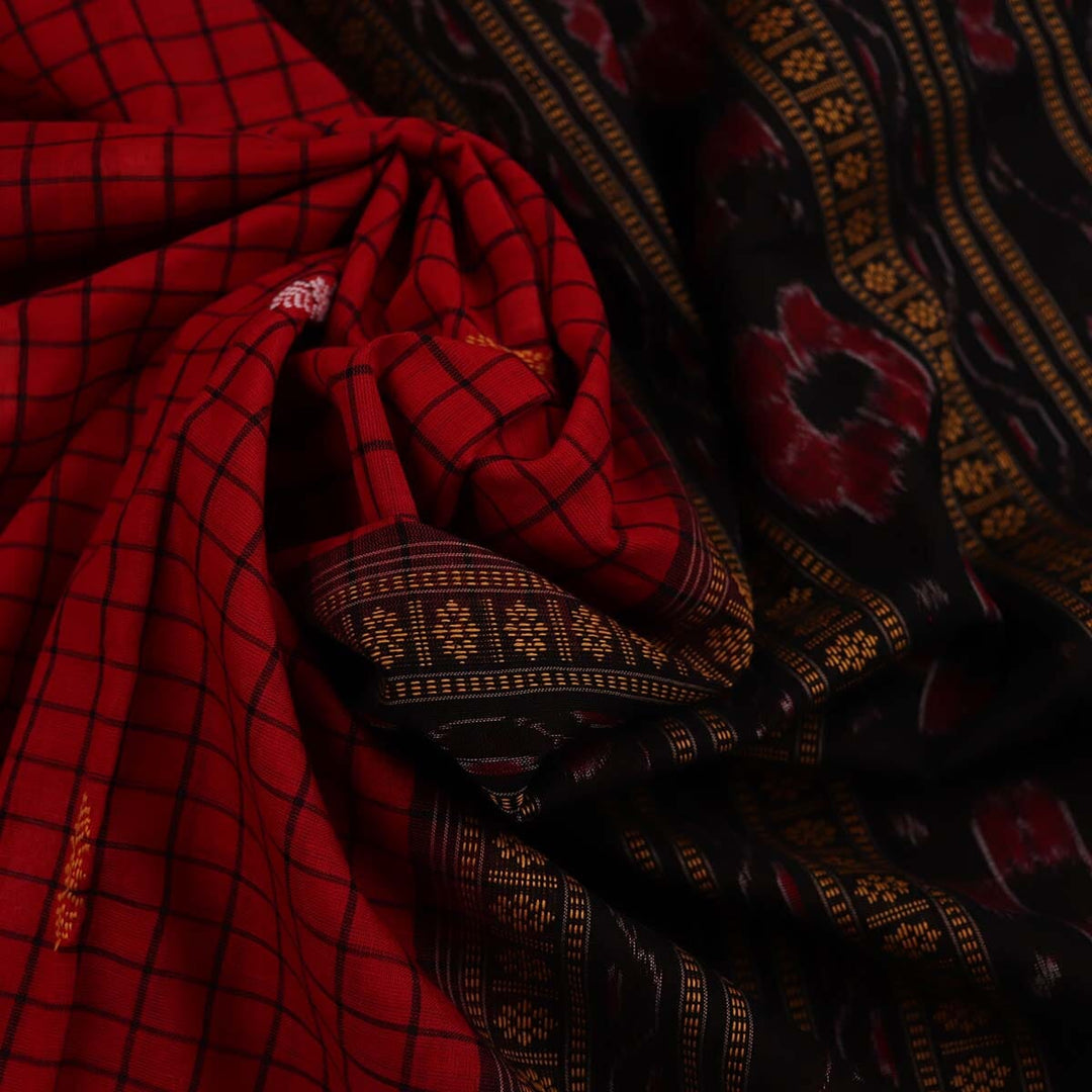 Handloom Sambalpuri Cotton Ikkat Saree Handloom Saree_Sambalpuri Cotton Priyadarshini Handloom