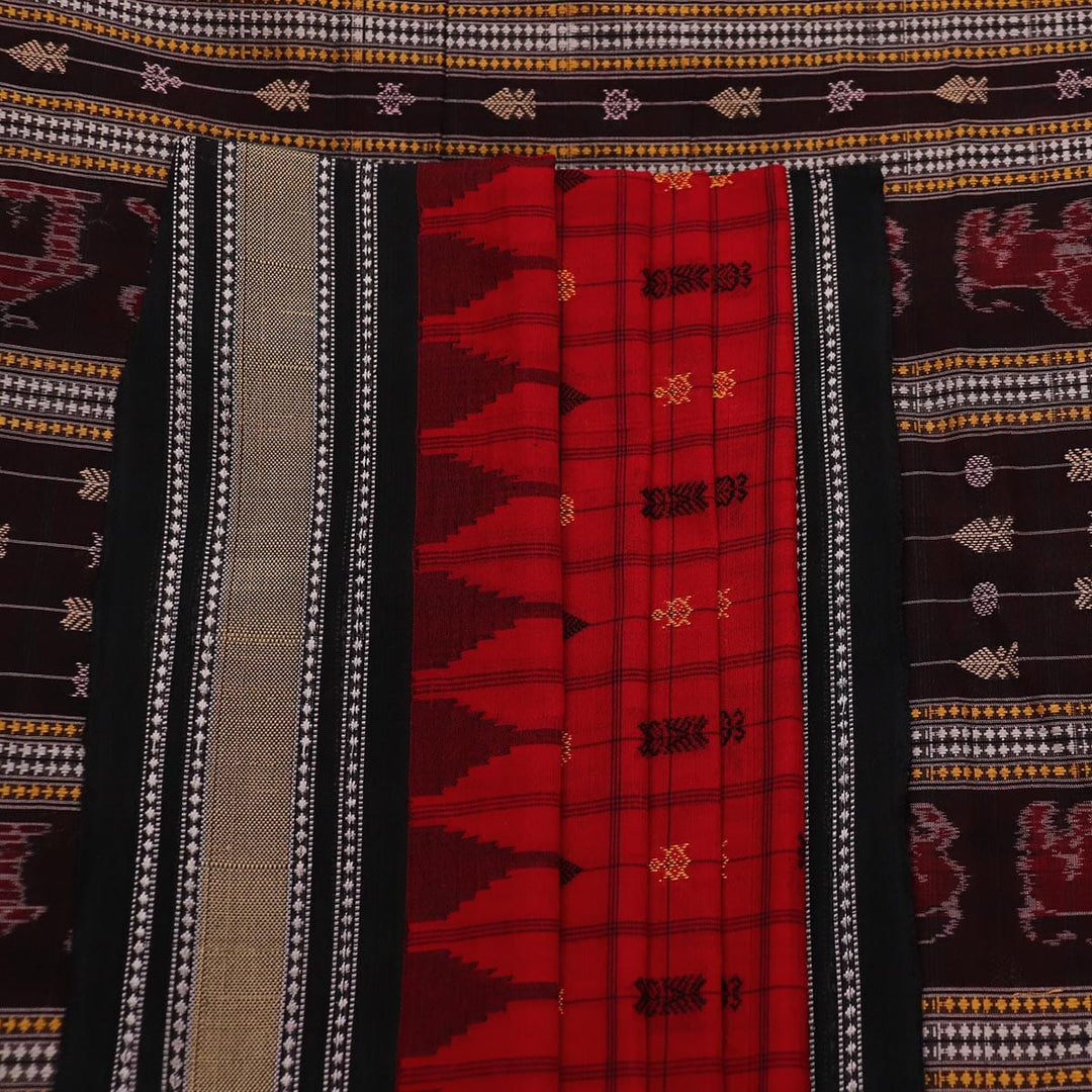 Handloom Sambalpuri Cotton Ikkat Saree Handloom Saree_Sambalpuri Cotton Priyadarshini Handloom