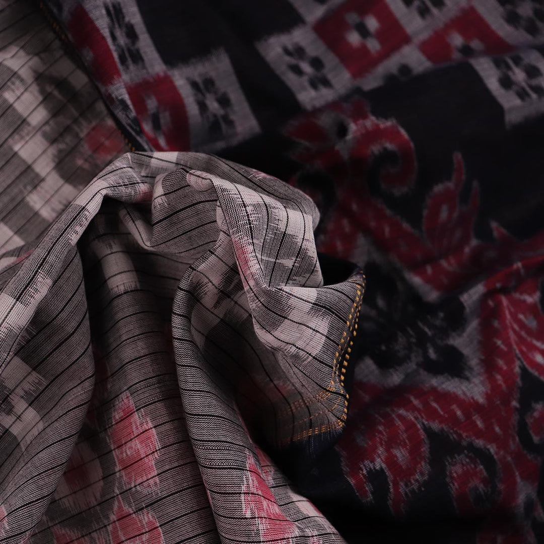 Handloom Sambalpuri Cotton Ikkat Saree Handloom Saree_Sambalpuri Cotton Priyadarshini Handloom