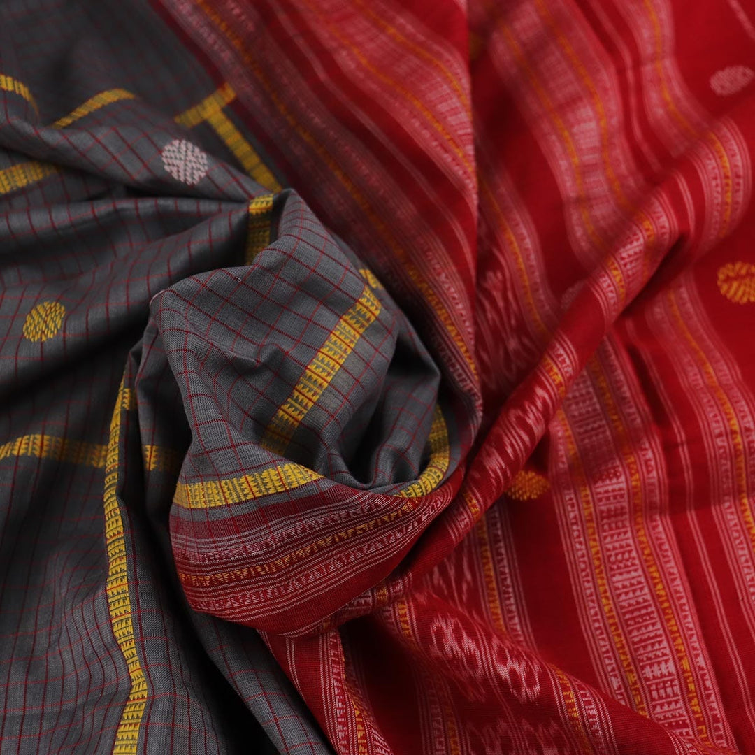 Handloom Sambalpuri Cotton Ikkat Saree Handloom Saree_Sambalpuri Cotton Priyadarshini Handloom