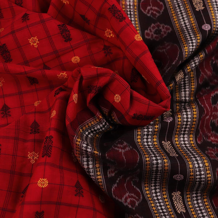 Handloom Sambalpuri Cotton Ikkat Saree Handloom Saree_Sambalpuri Cotton Priyadarshini Handloom