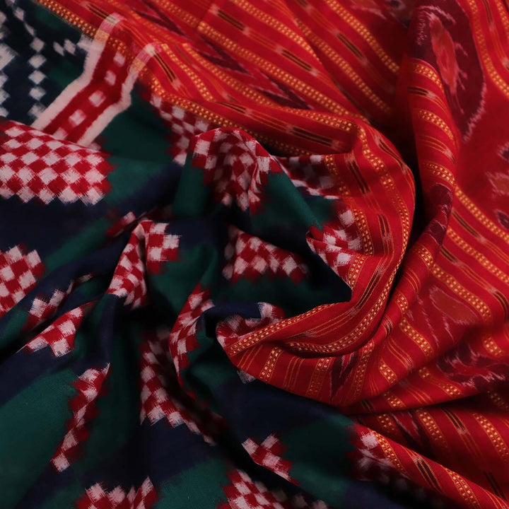 Handloom Sambalpuri Cotton Ikkat Saree Handloom Saree_Sambalpuri Cotton Priyadarshini Handloom