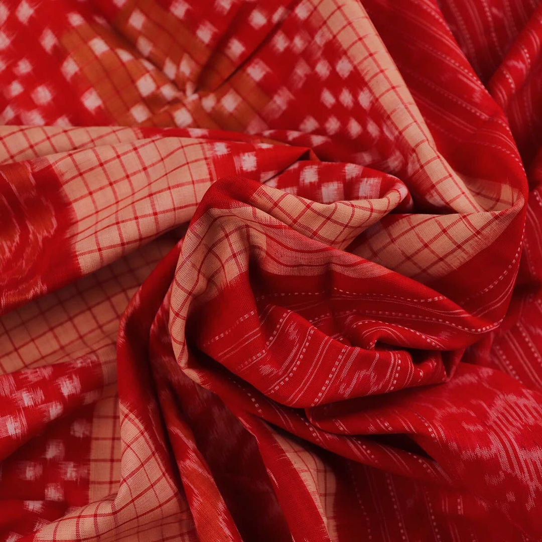 Handloom Sambalpuri Cotton Ikkat Saree Handloom Saree_Sambalpuri Cotton Priyadarshini Handloom