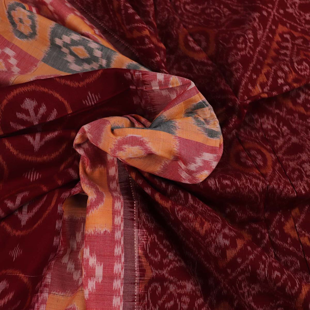 Handloom Sambalpuri Cotton Ikkat Saree Handloom Saree_Sambalpuri Cotton Priyadarshini Handloom
