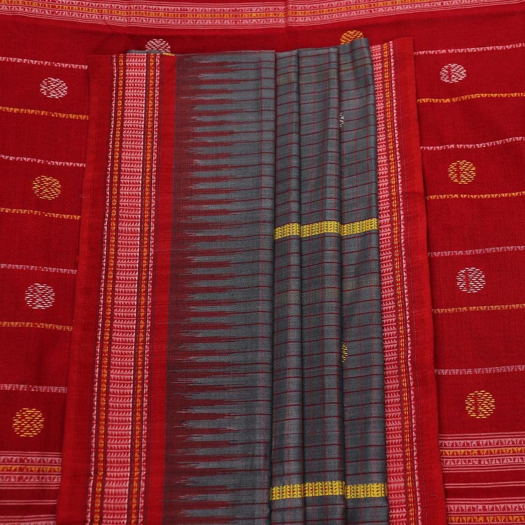 Handloom Sambalpuri Cotton Ikkat Saree Handloom Saree_Sambalpuri Cotton Priyadarshini Handloom