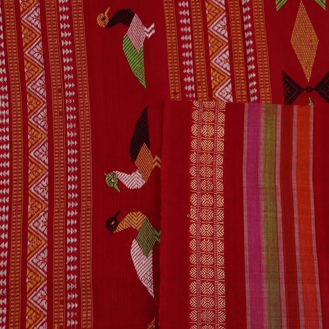 Handloom Sambalpuri Cotton Ikkat Saree Handloom Saree_Sambalpuri Cotton Priyadarshini Handloom