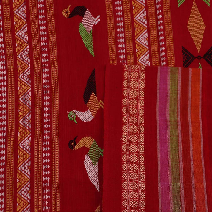 Handloom Sambalpuri Cotton Ikkat Saree Handloom Saree_Sambalpuri Cotton Priyadarshini Handloom