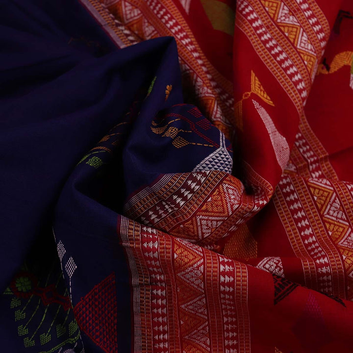 Handloom Sambalpuri Cotton Ikkat Saree Handloom Saree_Sambalpuri Cotton Priyadarshini Handloom