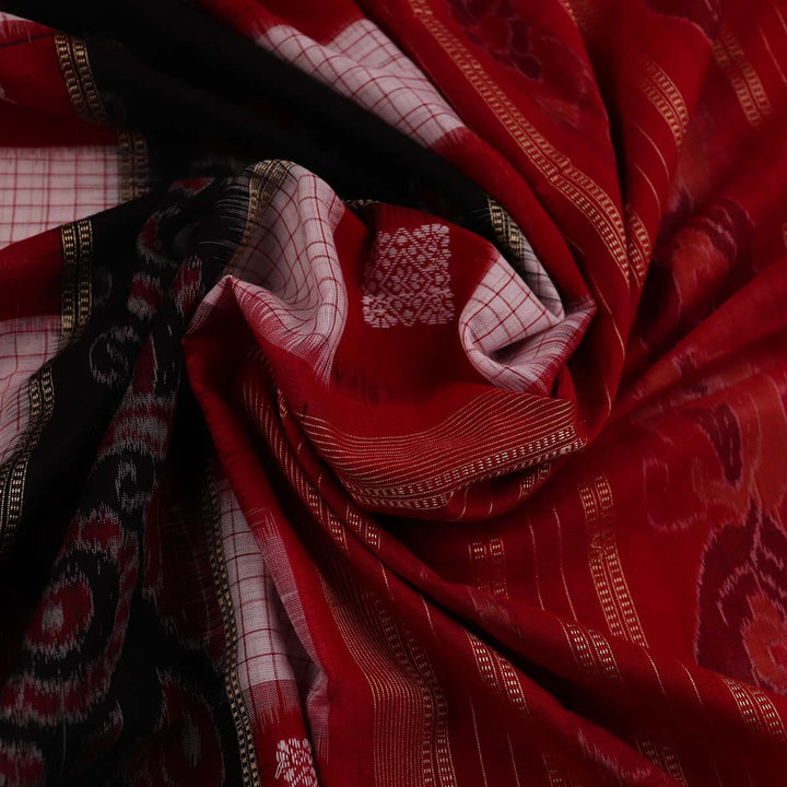 Handloom Sambalpuri Cotton Ikkat Saree Handloom Saree_Sambalpuri Cotton Priyadarshini Handloom