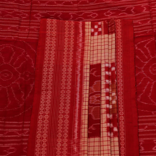 Handloom Sambalpuri Cotton Ikkat Saree Handloom Saree_Sambalpuri Cotton Priyadarshini Handloom