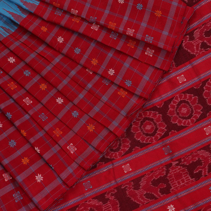 Handloom Sambalpuri Cotton Ikkat Saree Handloom Saree_Sambalpuri Cotton Priyadarshini Handloom