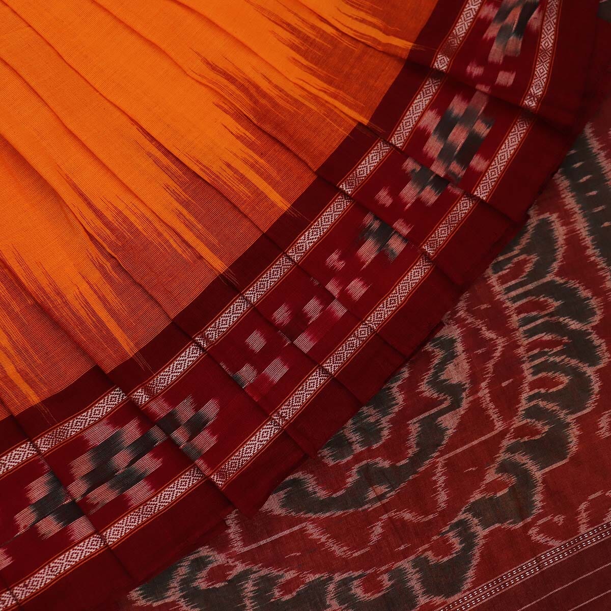 Handloom Sambalpuri Cotton Ikkat Saree main image 1